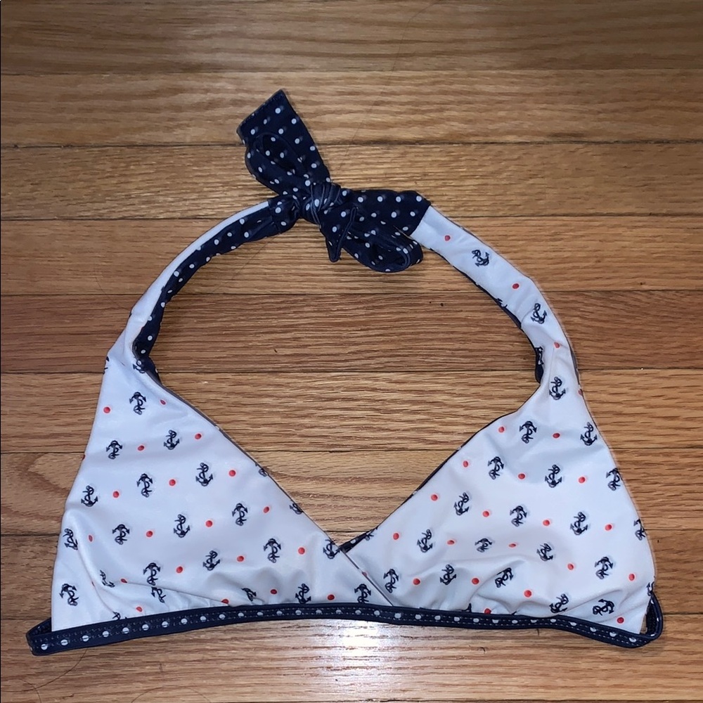 Tommy Hilfiger Reversible Nautical Bikini Swim Top
